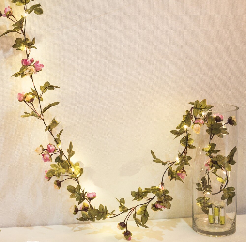 Flowers with Leaves LED String Light