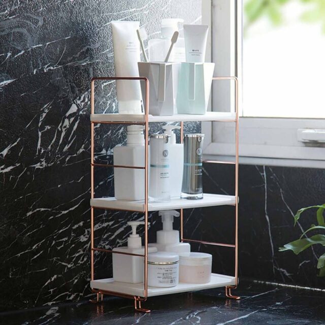 Bathroom Shelf Storage Rack Display Stand Shelves Cosmetics Shampoo Holder Shower Caddy Bathroom Organizer Multi-layer