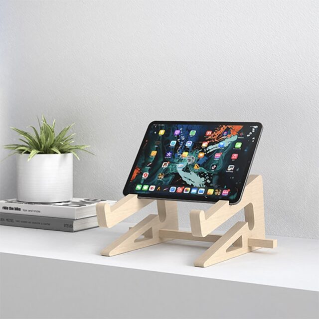 SMOYNG Wood Laptop Stand Holder Increased Height Storage stand for Macbook 13 15 Inch Notebook Vertical Base Cooling Stand Mount