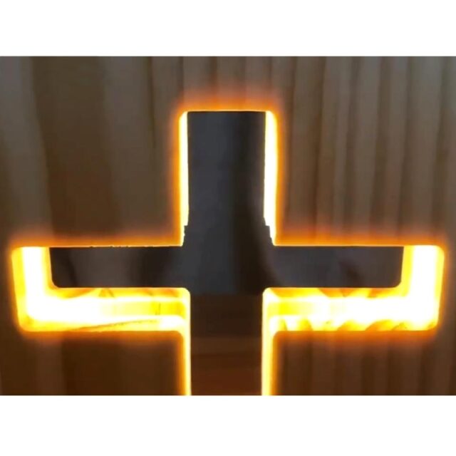 3D Wooden Cross USB Night Light LED Table Lamp Novelty Kids Bedroom Coffee Shop Decoration Christian Gift